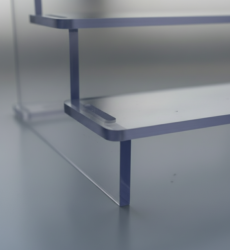 High-Class Polycarbonate 3-Tier Display Shelf