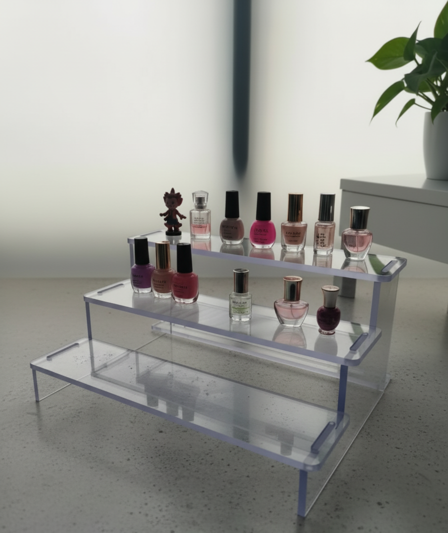 High-Class Polycarbonate 3-Tier Display Shelf