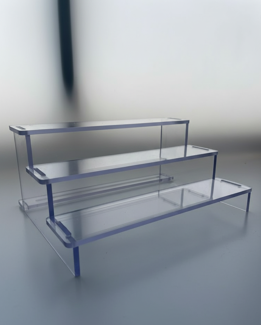 High-Class Polycarbonate 3-Tier Display Shelf
